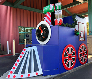Holiday Package Drop-Off Train