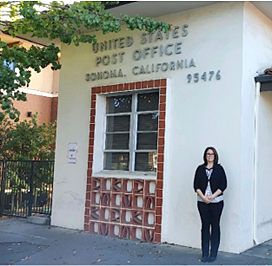 Alexandria Drew at Sonoma, CA  Post Office