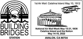 Glenn Martin’s 110th anniversary Airmail Flight Path pictorial postmarks