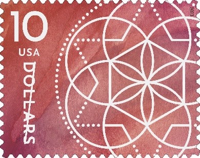 Floral Geometry stamp 