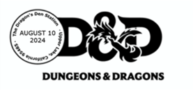 DUNGEONS AND DRAGONS Pictorial Postmark