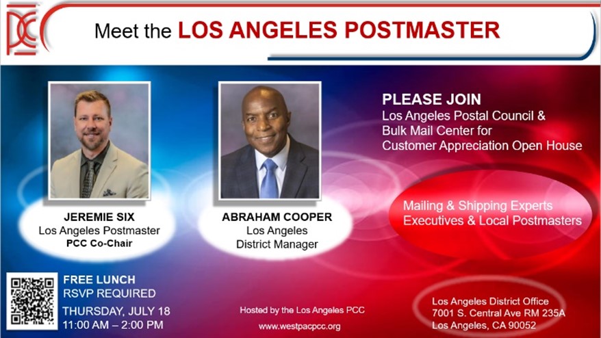Meet the Los Angeles Postmaster PCC event