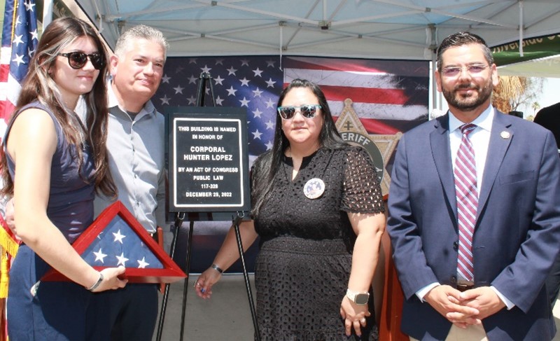 Corporal Hunter Lopez Post Office dedication