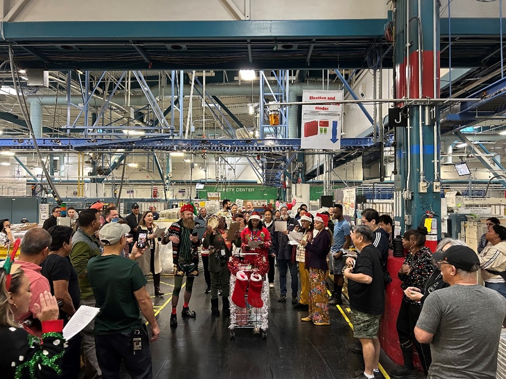 Sacramento Processing Distribution Center Caroling