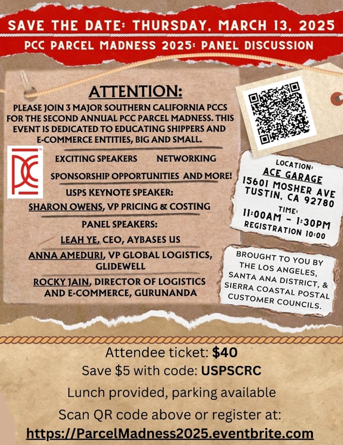 Sierra Coastal PCC Presents - 2nd Annual Parcel Madness