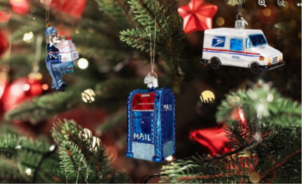 USPS Christmas decorations
