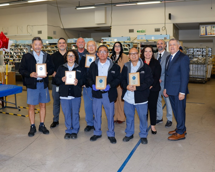 Arcadia Post Office Honors Six Letter Carriers with National Safety Council’s Million Mile Award