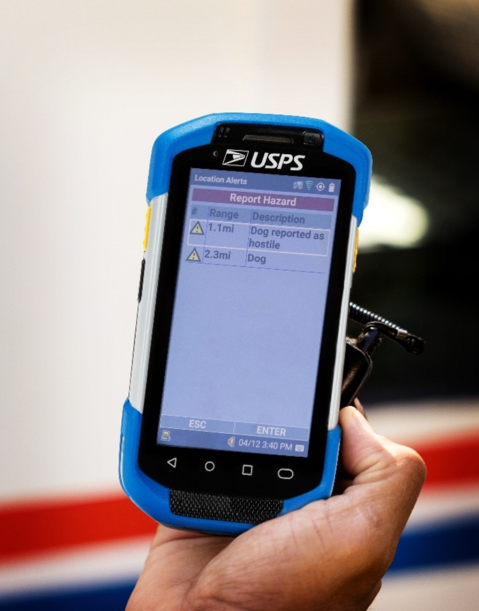 USPS Handheld monitor
