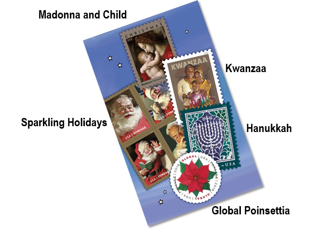 holiday stamps 2018