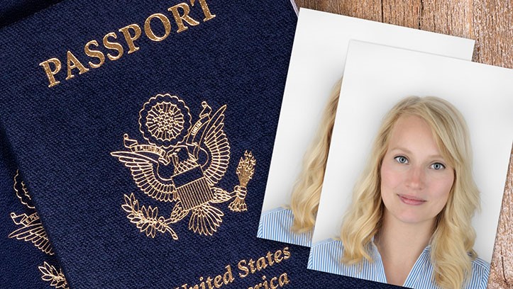 Passport with two pictures