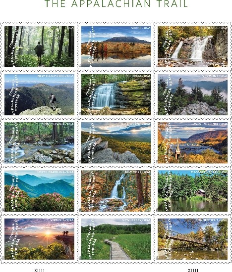 Appalachian Trail forever stamps