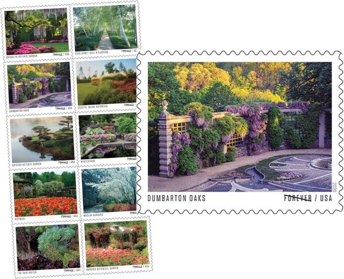 American Gardens Forever stamps