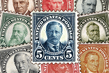 Stamps depicting U.S. Presidents