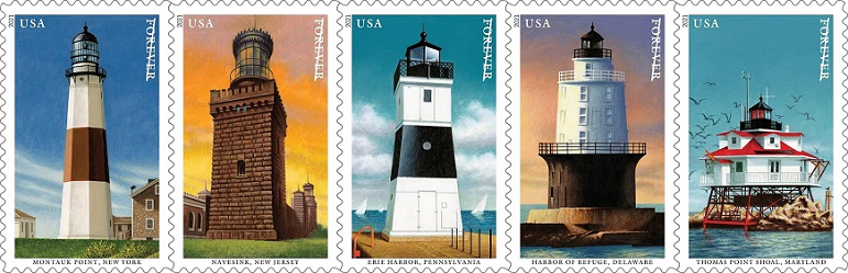 Lighthouse Forever stamps