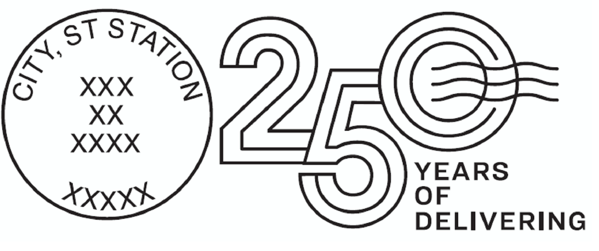 250 Years of Delivering pictorial postmark