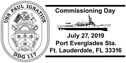 USPS Pictorial Postmark Salutes USS Paul Ignatius