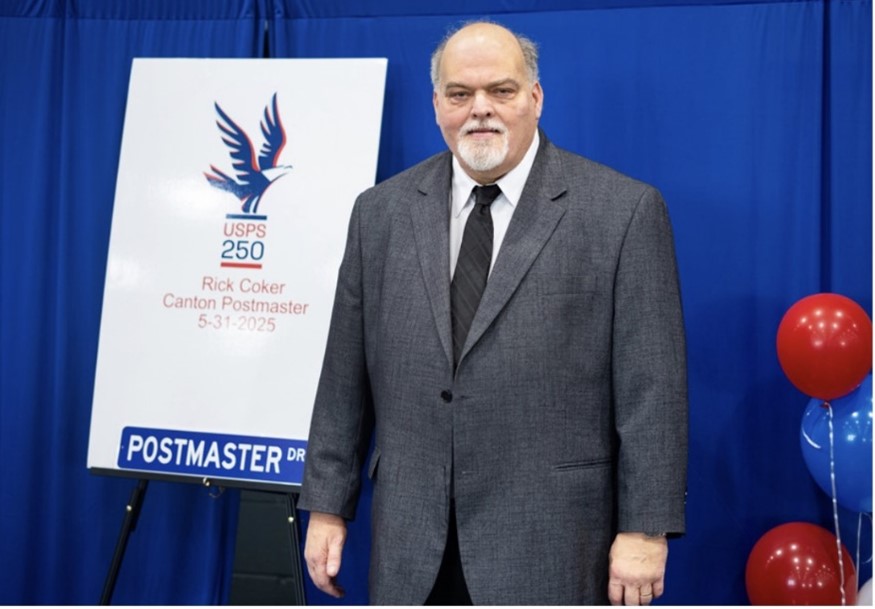 Canton Postmaster, Rickey Coker.