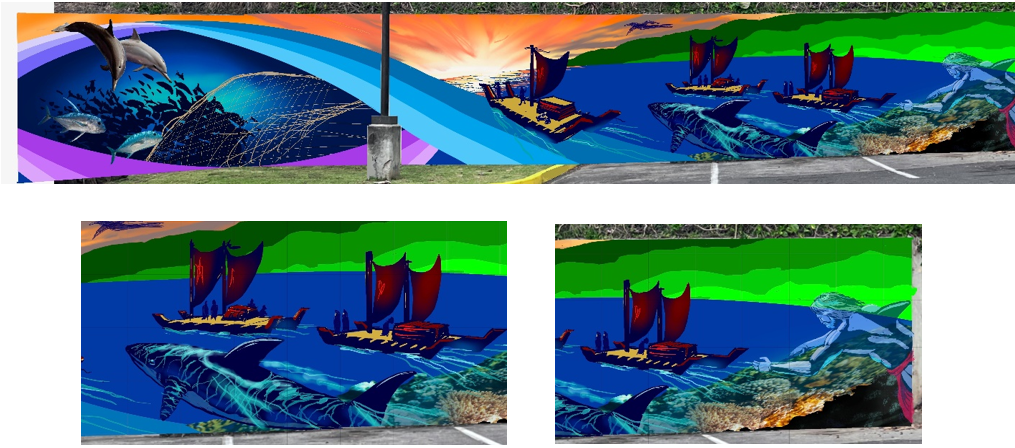 Mural at Captain Cook Post Office