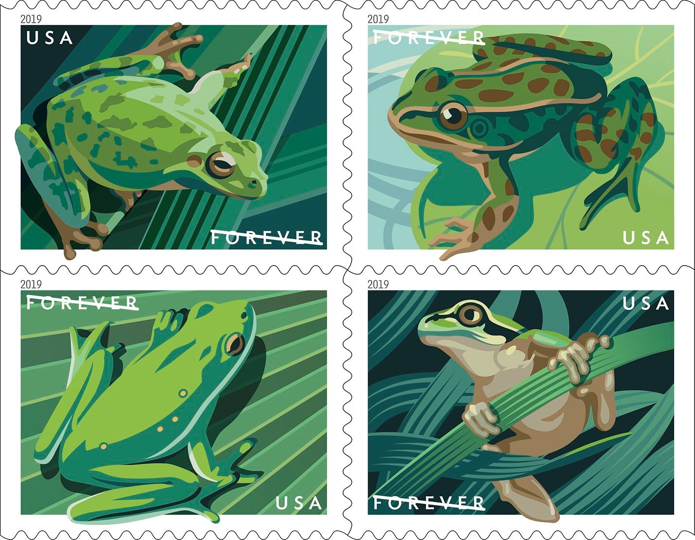 Frog Forever stamp