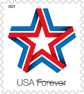 Star Ribbon Forever Stamp