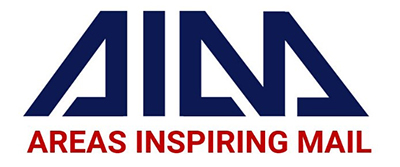 AIM logo - Areas Inspiring Mail