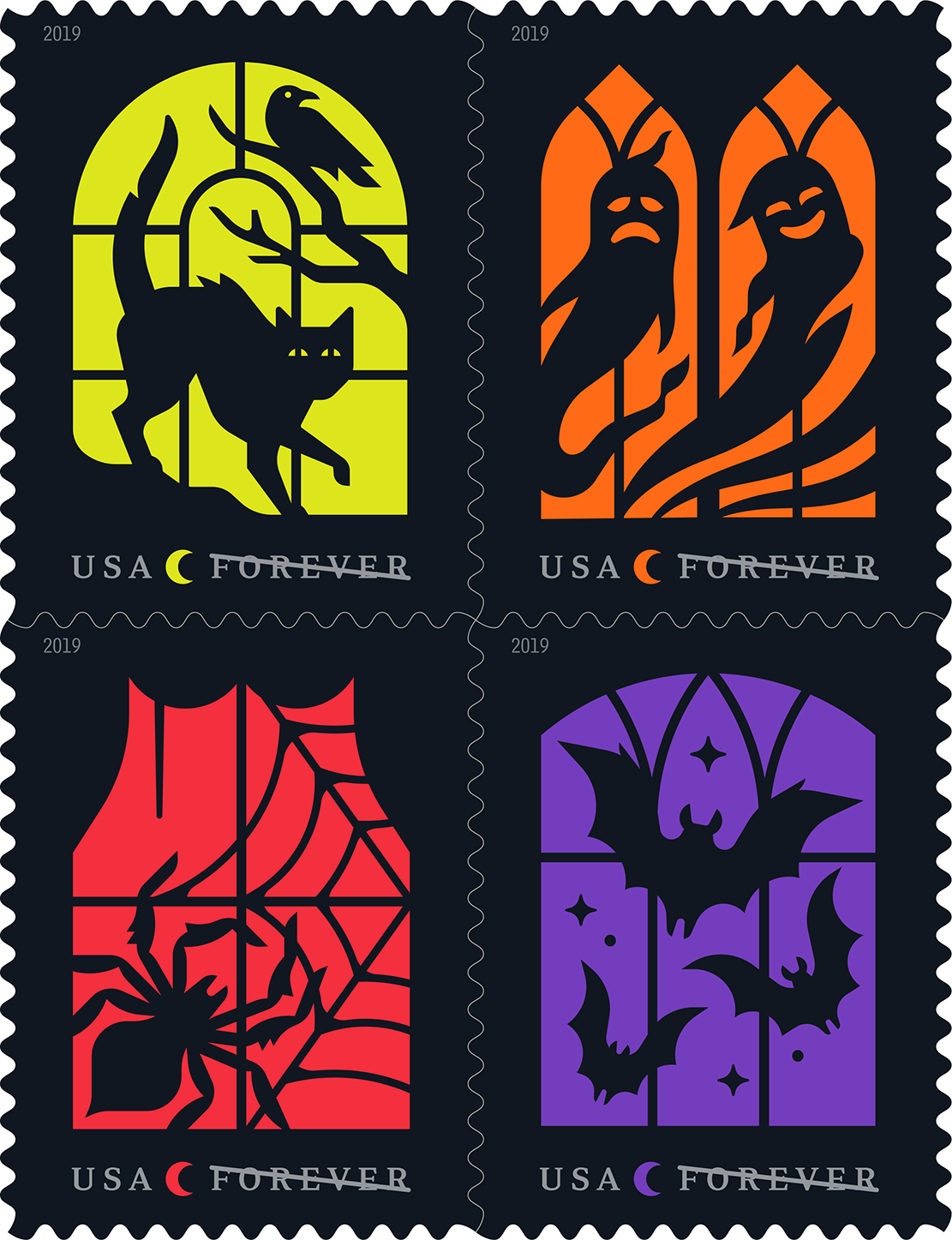 Spooky Silhouettes stamp