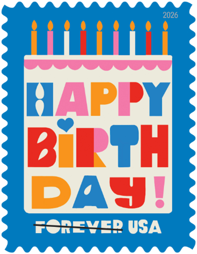 Birthday stamp