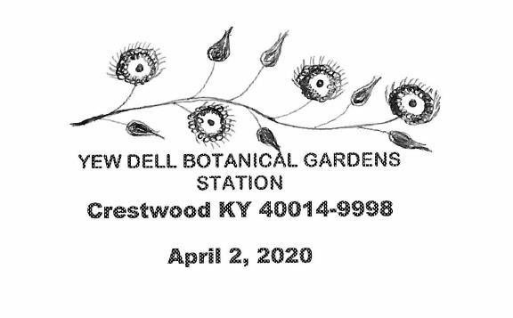Yew Dell Gardens postmark