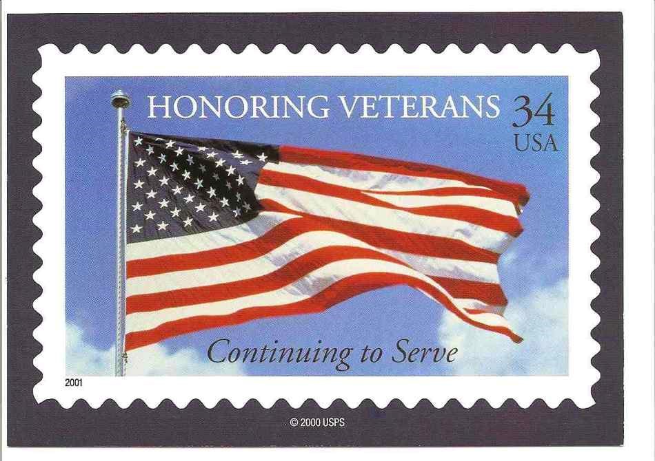 honoring veterans flag stamp