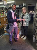 Breaux Bridge, LA Letter Carrier Nathaniel Collins delivers to local Small Business Owner