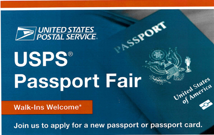 USPS Passport Fair - walk-ins welcome
