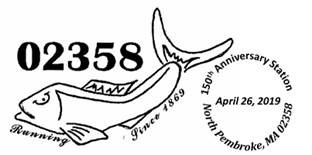 150 year North Pembrooke Post office postmark