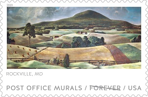 USPS Post Office Murals stamp features Maryland landmark