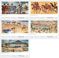 USPS Post Office Murals stamp features Maryland landmark