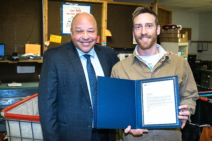 Zumbrota Rural Carrier Jared Sprenger