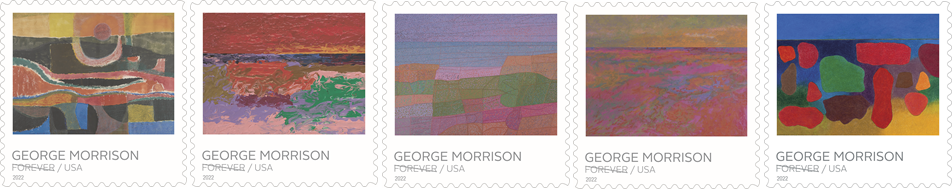 Native American Modernist Artist George Morrison Memorialized on New Forever Stamps 
