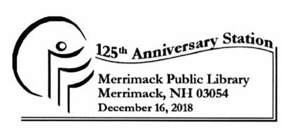 Merrimack celebrates Public Library with a Pictorial Postmark