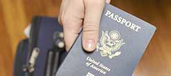 holding a Passport
