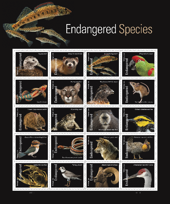 Endangered Species Forever stamps