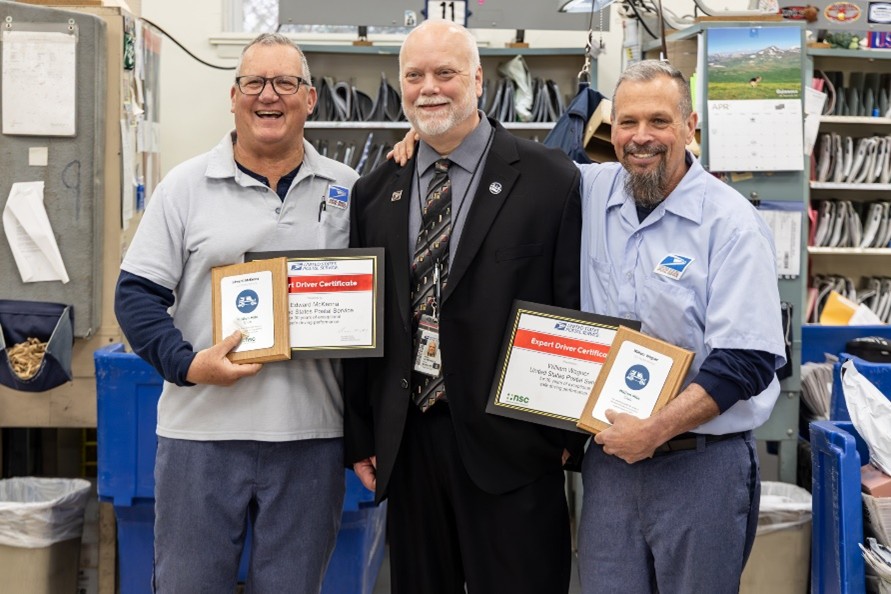 Two Sayville Letter Carriers Join Prestigious Million Mile Club for Safe Driving