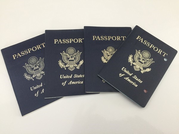 Four US Passport books