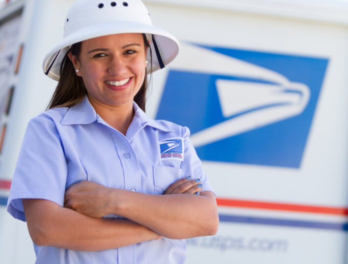 USPS Carrier Smiling
