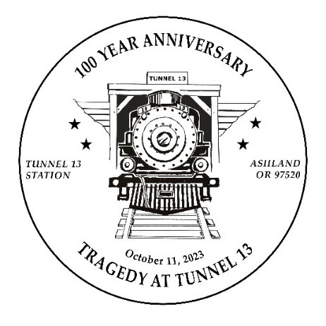 Tunnel 13 Centennial postmark.
