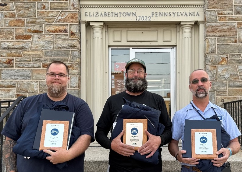 Three Elizabethtown letter carriers inducted into prestigious million mile club