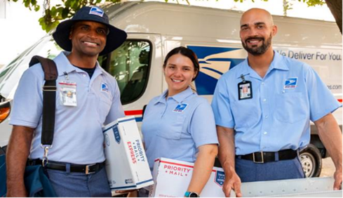There USPS mail carriers