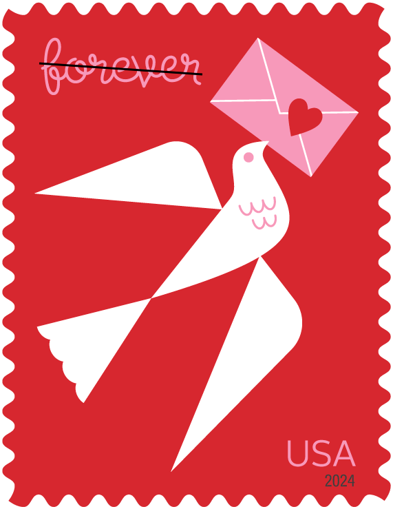 LOVE 2024 Forever Stamp - Texas newsroom - About.usps.com