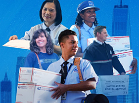 USPS employees photo collage