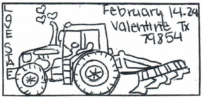 2024 Valentine TX postmark