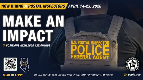 U.S. Postal Inspection Service is Hiring