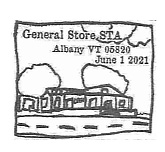Albany General Store keepsake picture postmark